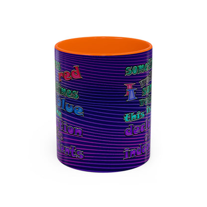 declaration of the independents - Accent Mug (purple wave)