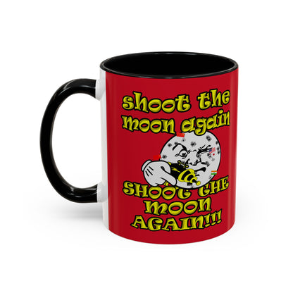 shoot the moon again - Accent Mug (dark red)