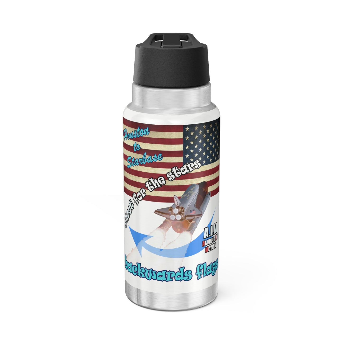 shoot for the stars - Gator Tumbler, 32oz (white)