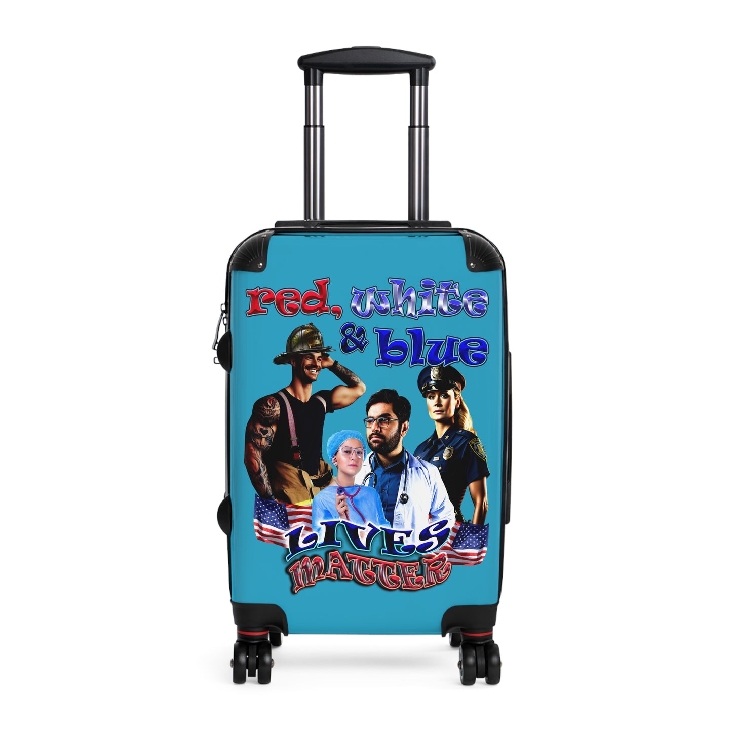 rw&b lives matter - Suitcase (turquoise)