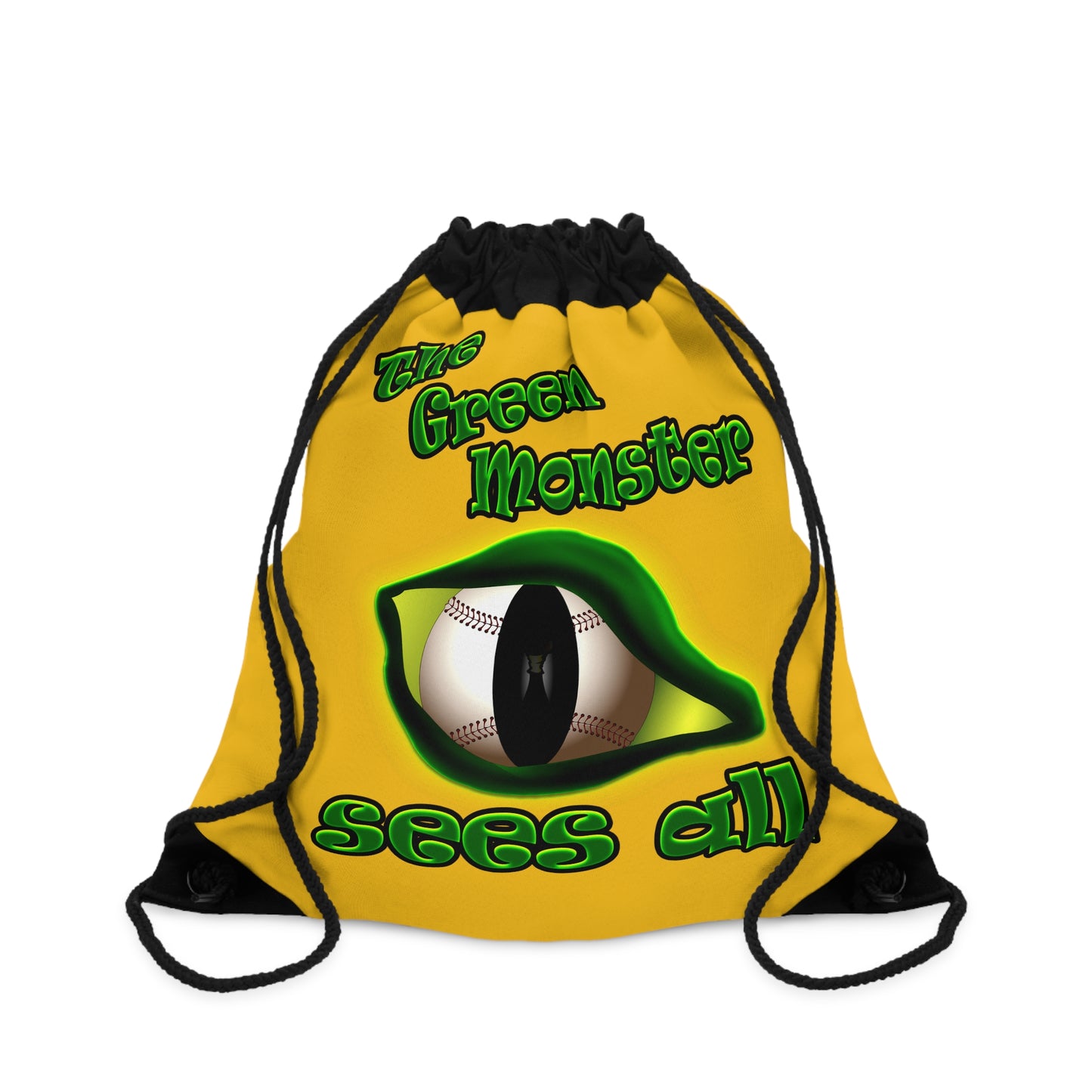 green monster - Drawstring Bag (yellow)