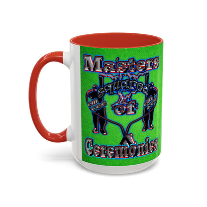 em cee squared - Accent Mug (green turf)