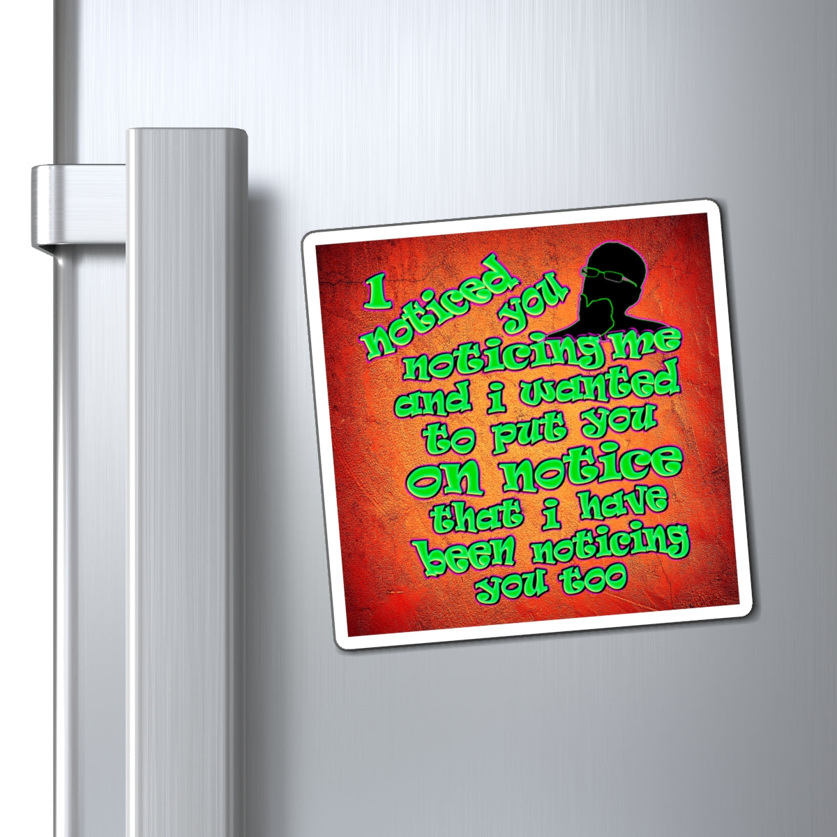 noticed you noticing - Magnets - (burnt orange)