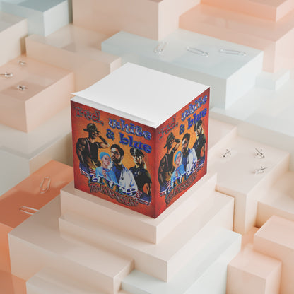rw&b lives matter - note cube (burnt orange)
