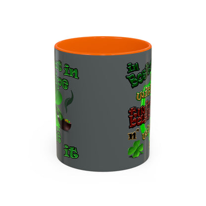 celtics logo - Accent Mug (dark grey)