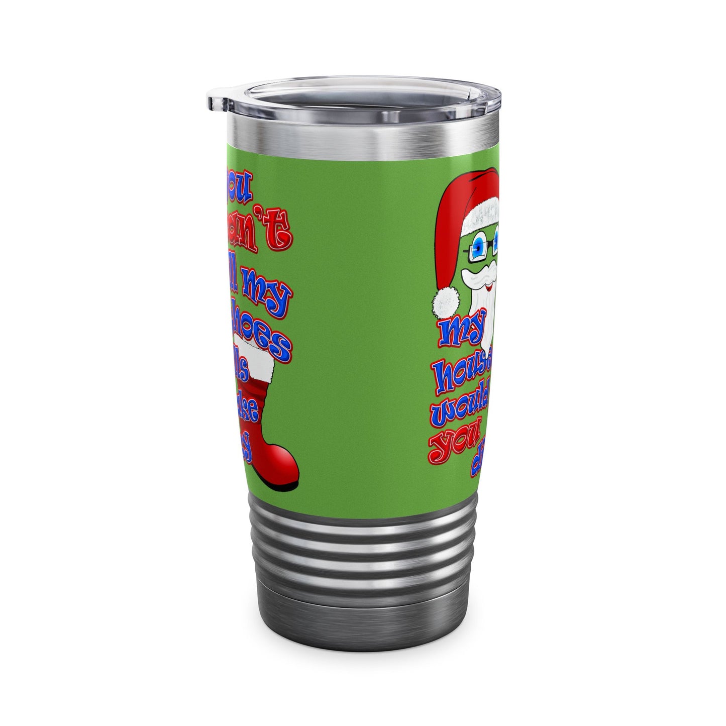 santa's shoes - Ringneck Tumbler, 20oz (green)