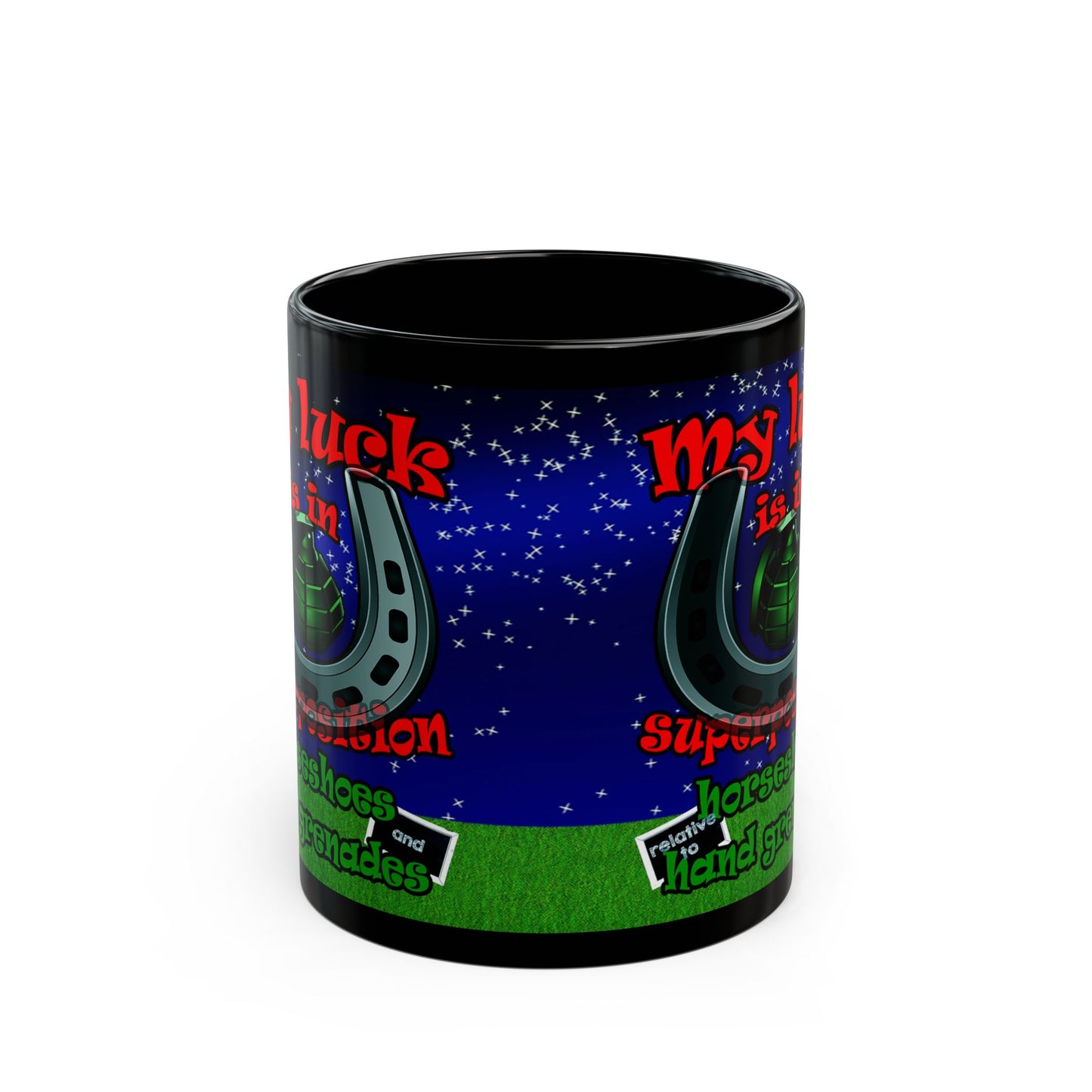 my luck - Black Mug ('snoops' background)