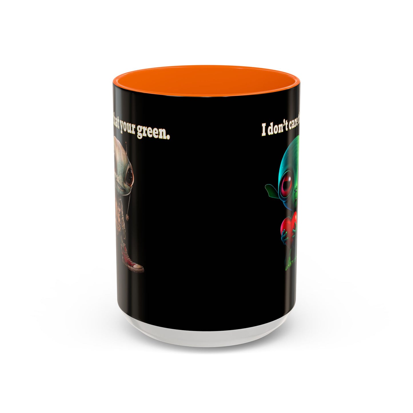I don't care that your grey - Accent Mug (black)