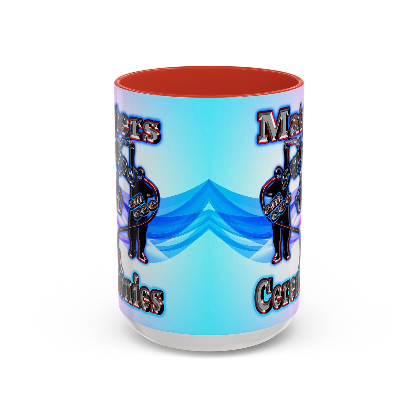em cee squared - Accent Mug (light blue-pink wave)
