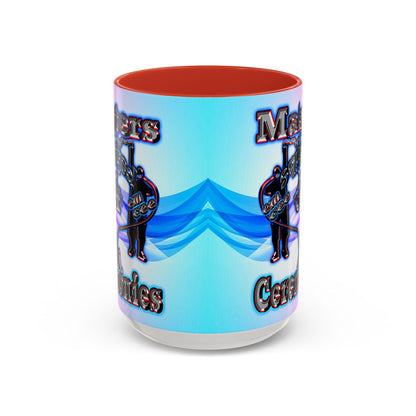 em cee squared - Accent Mug (light blue-pink wave)