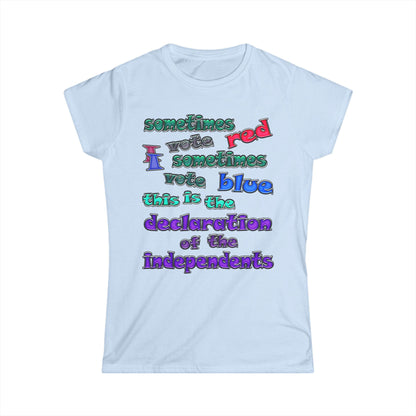 declaration of the independents - Women's Softstyle Tee