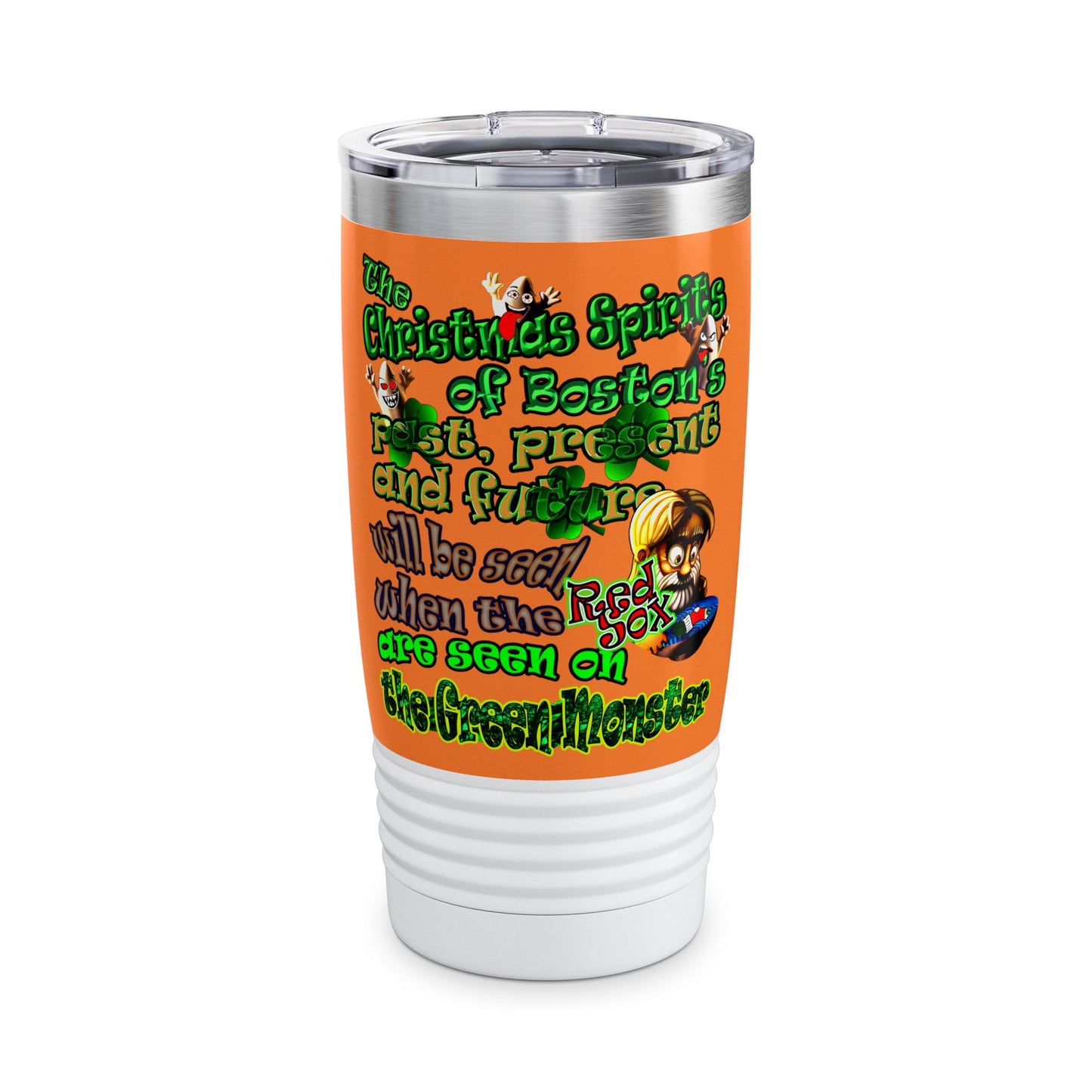 christmas spirits of boston - Ringneck Tumbler, 20oz (crusta)