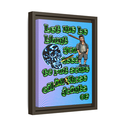 og - framed canvas art (light blue-purple wave)