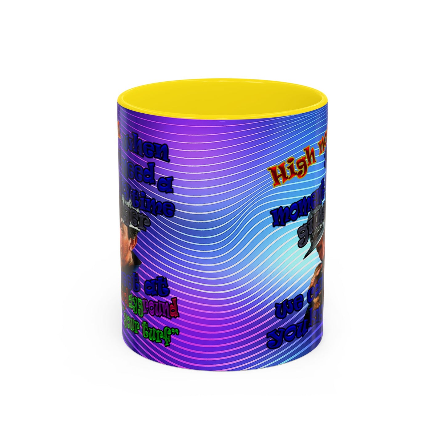 high noon - Accent Mug (purple wave)