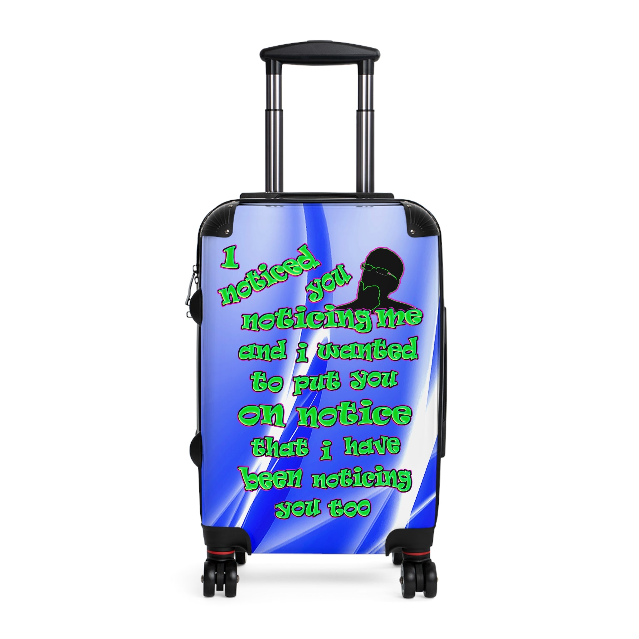 noticed you noticing - Suitcase (blue-white wave)