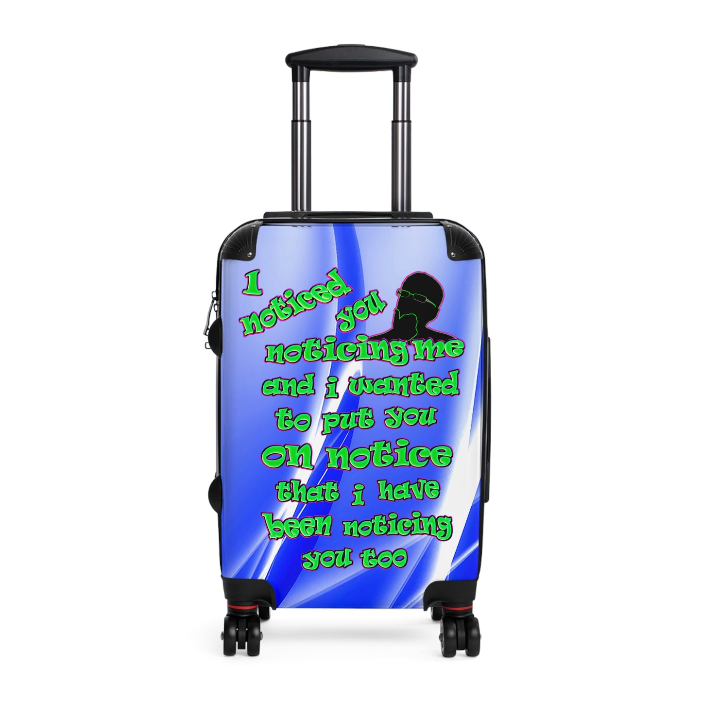 noticed you noticing - Suitcase (blue-white wave)