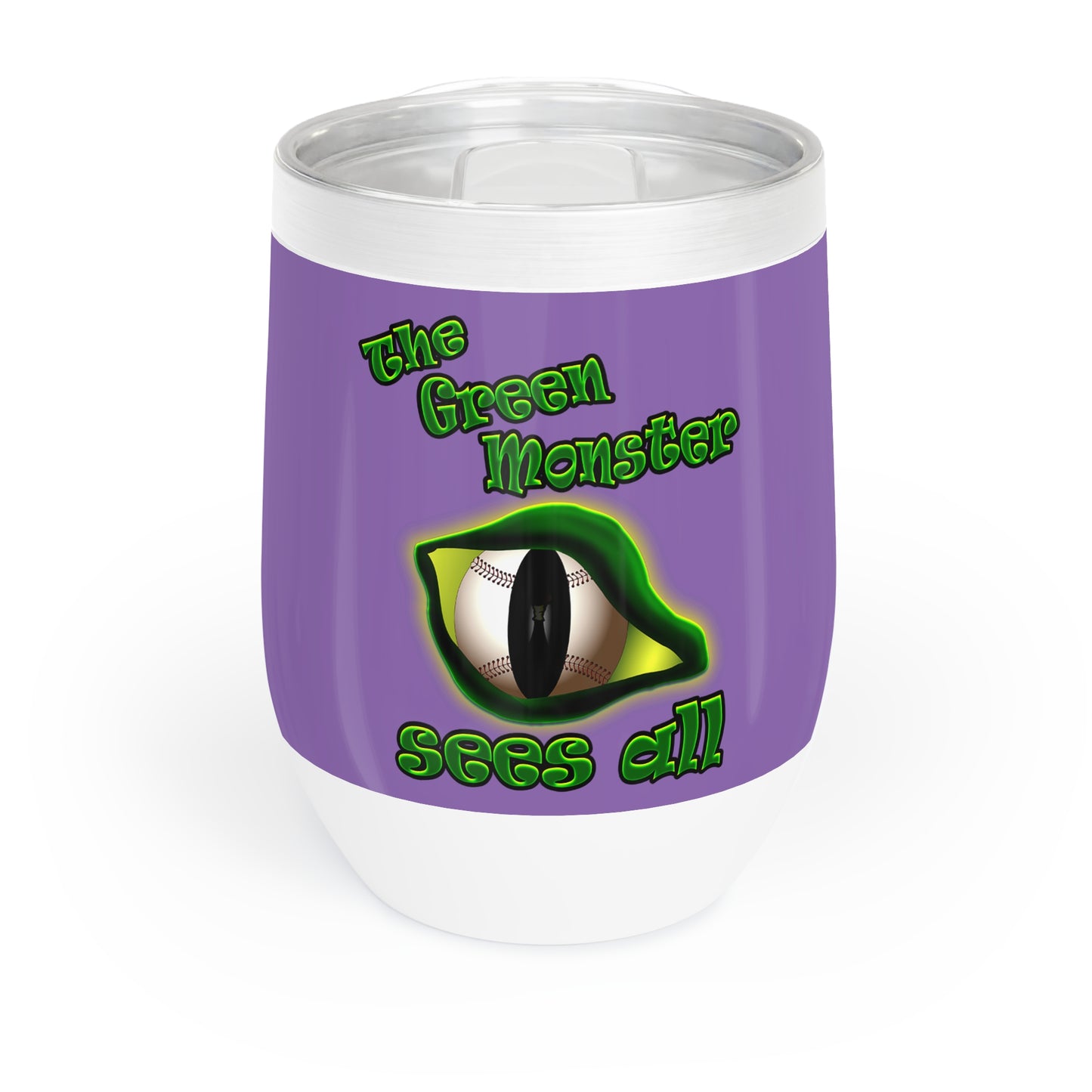 green monster - Chill Wine Tumbler (light purple)