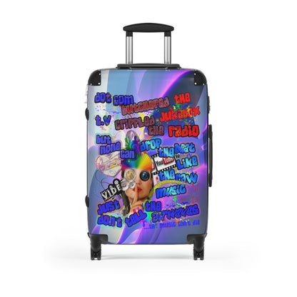 drop the beat - Suitcase (grey-pink wave)
