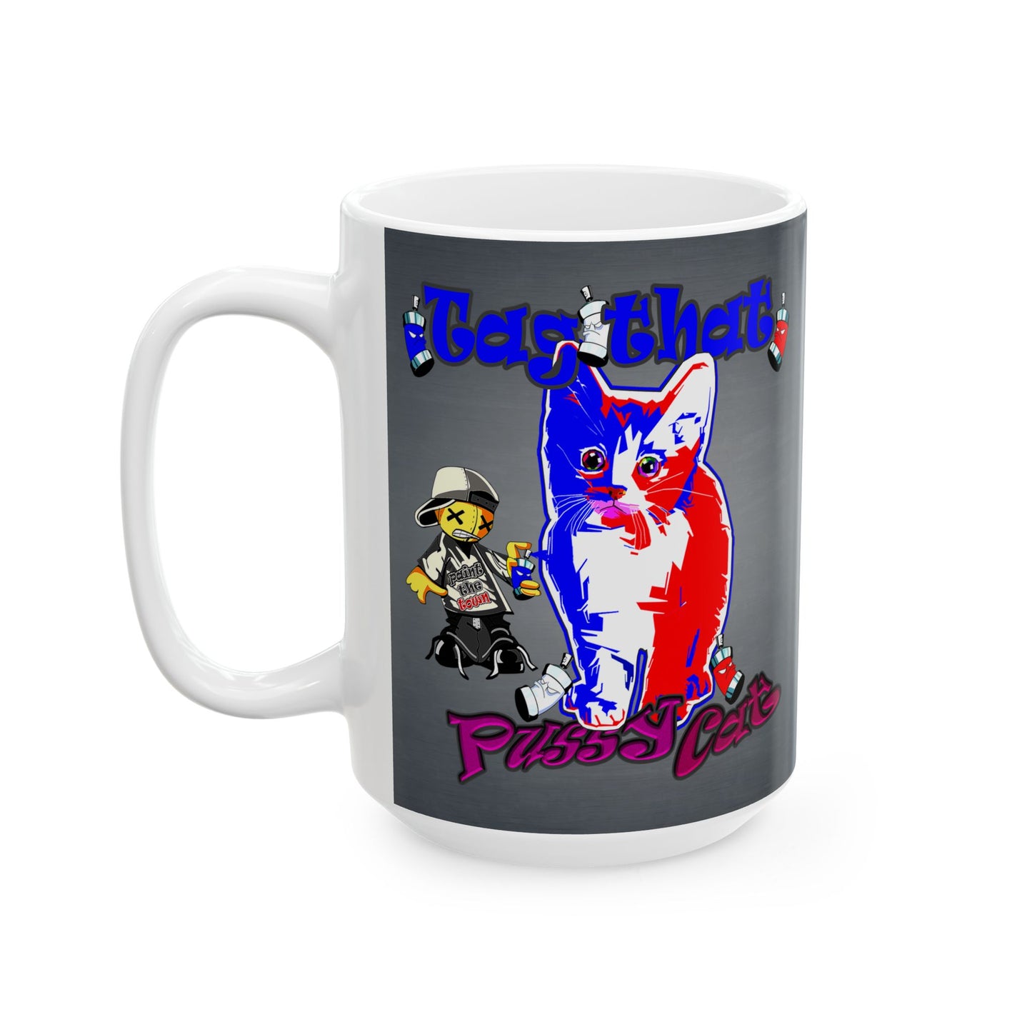 tag that - White Mug (grey-light grey)