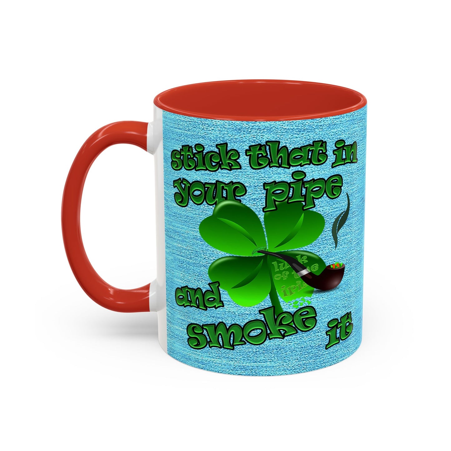 celtics logo - Accent Mug (faded blue)