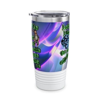 og - Ringneck Tumbler, 20oz (grey-pink wave)