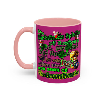 christmas spirits of boston - Accent Mug (pink)