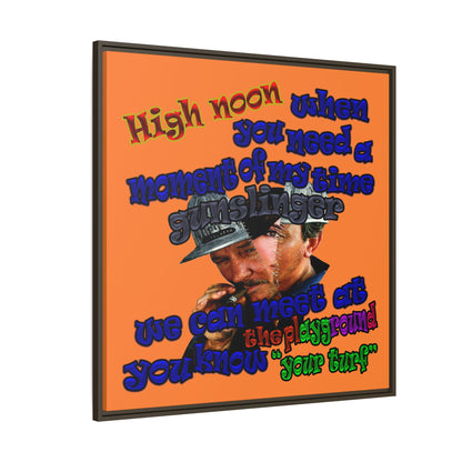 high noon - framed canvas art (crusta)