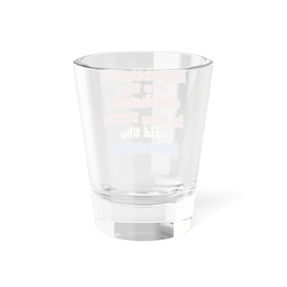 donkeys and elephants - Shot Glass