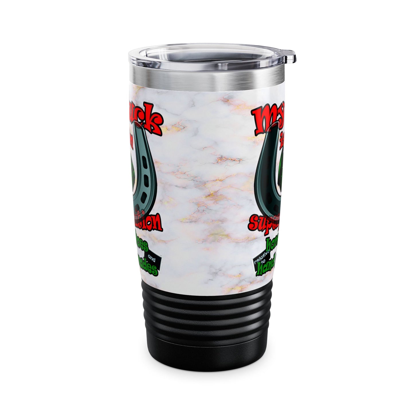 my luck - Ringneck Tumbler, 20oz (white marble)