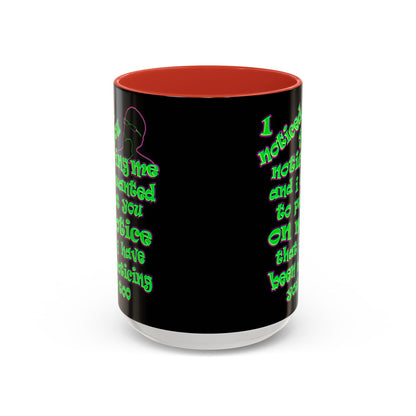 noticed you noticing - Accent Mug (black)