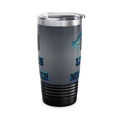 irrelevant - Ringneck Tumbler, 20oz (grey-light grey)
