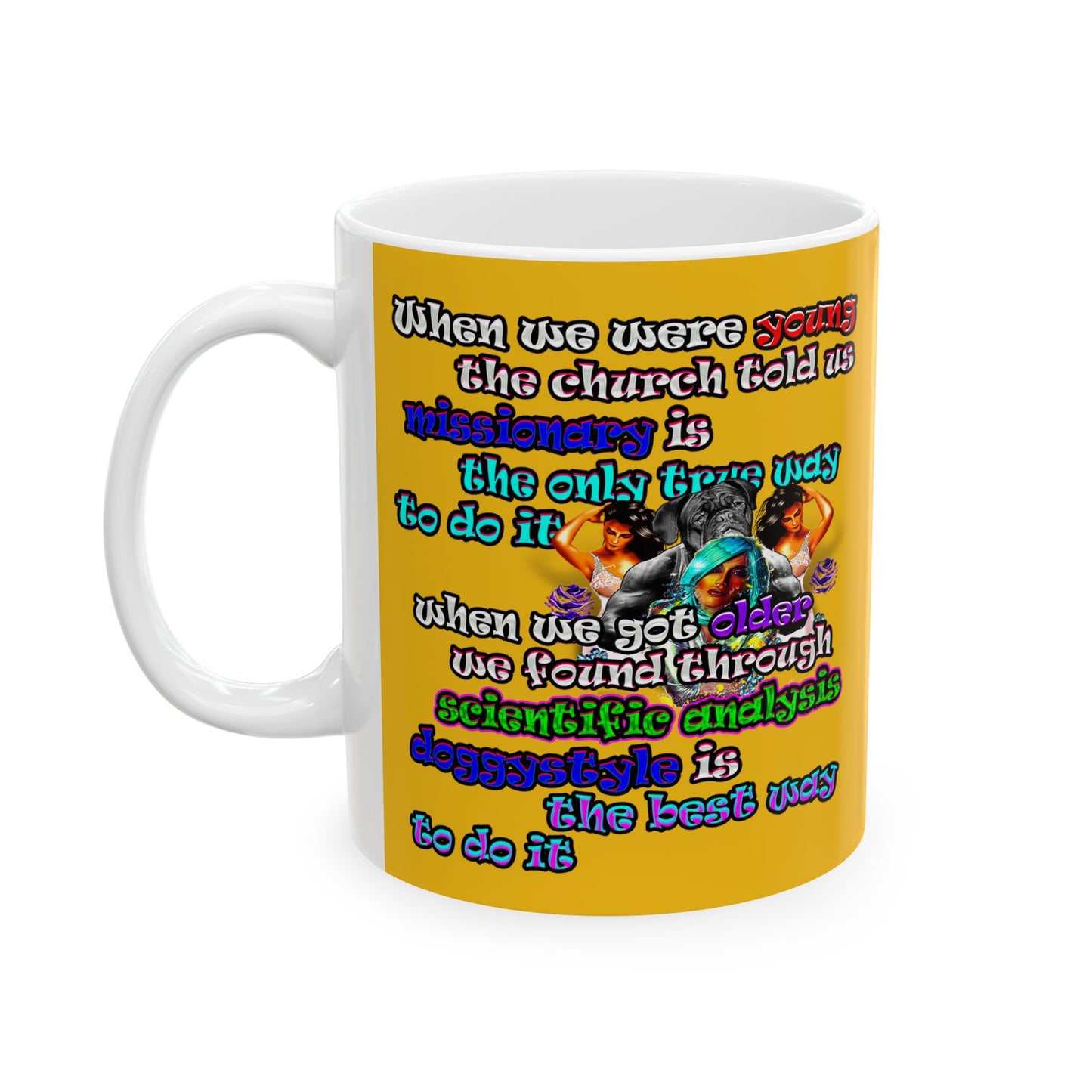doggystyle - White Mug (yellow)