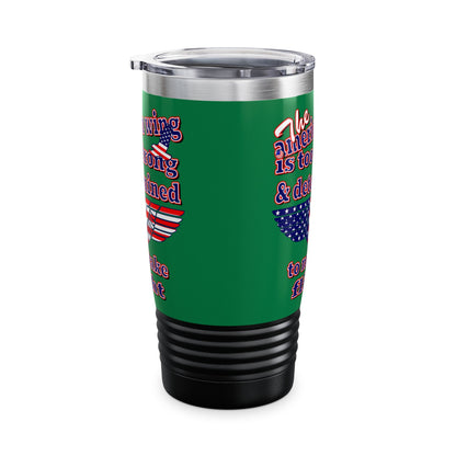 american wing - Ringneck Tumbler, 20oz (dark green)