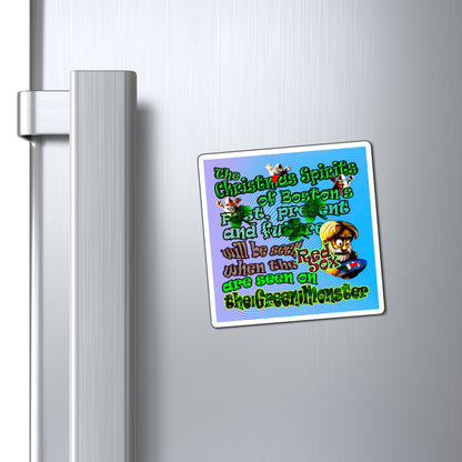 christmas spirits of boston - Magnets - (light blue-purple wave)