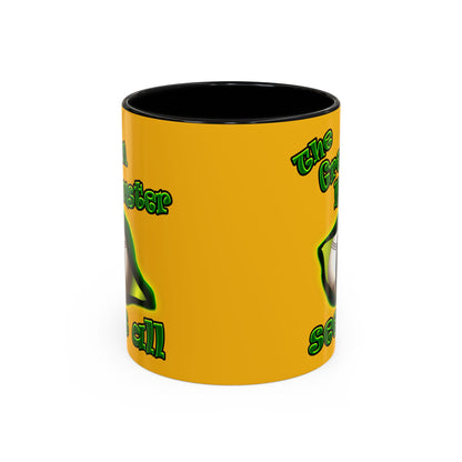 green monster - Accent Mug (yellow)