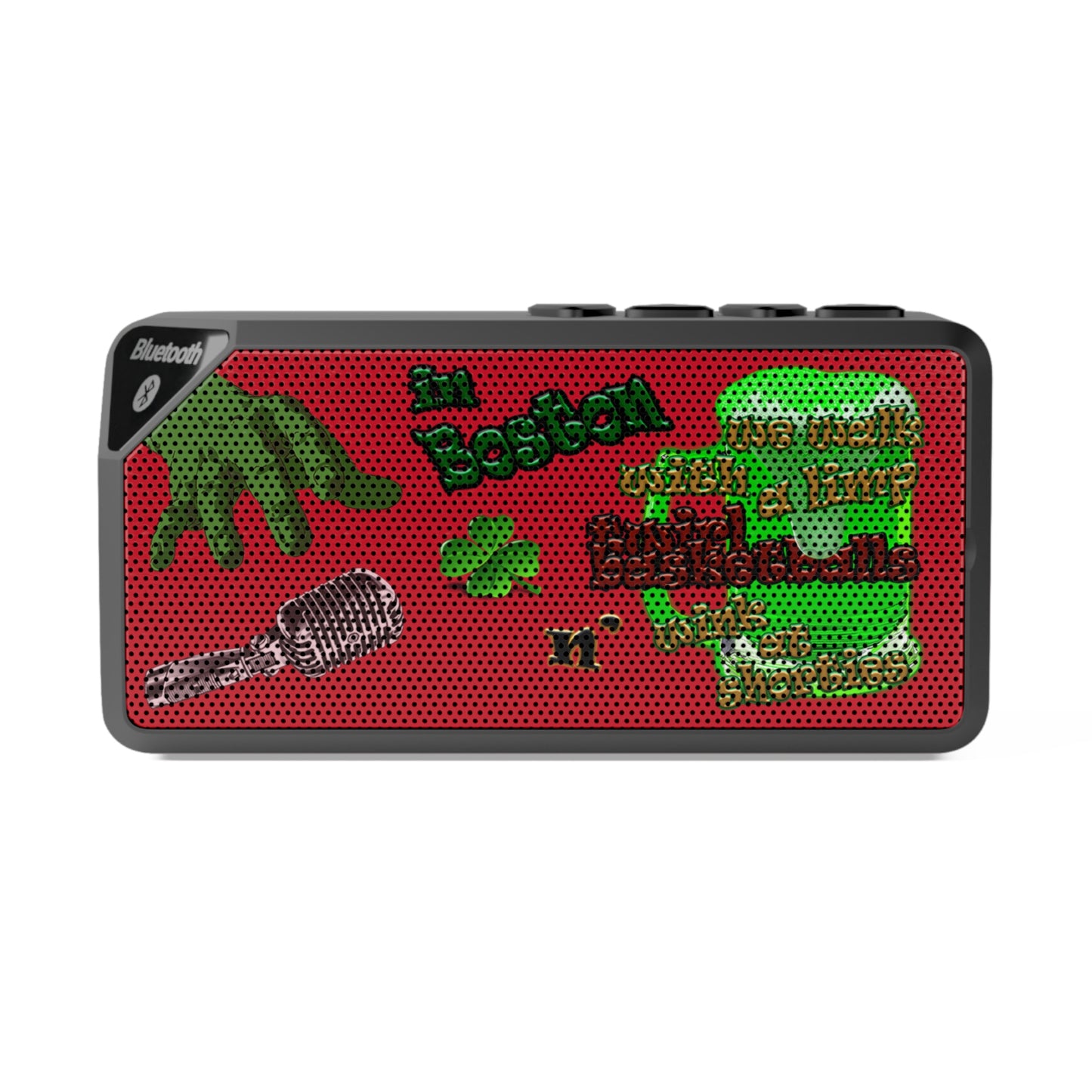 celtics logo - Jabba Bluetooth Speaker (dark red)
