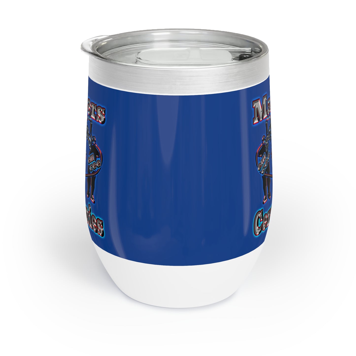 em cee squared - Chill Wine Tumbler (dark blue)