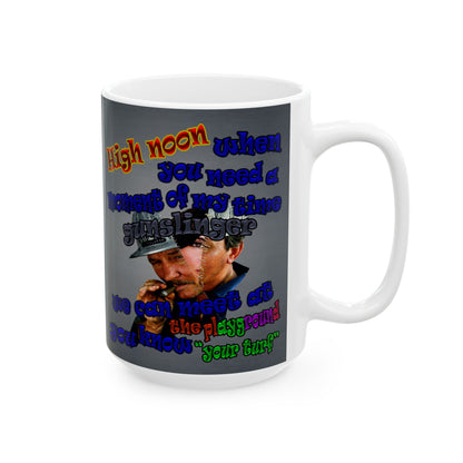 high noon - White Mug (grey-light grey)