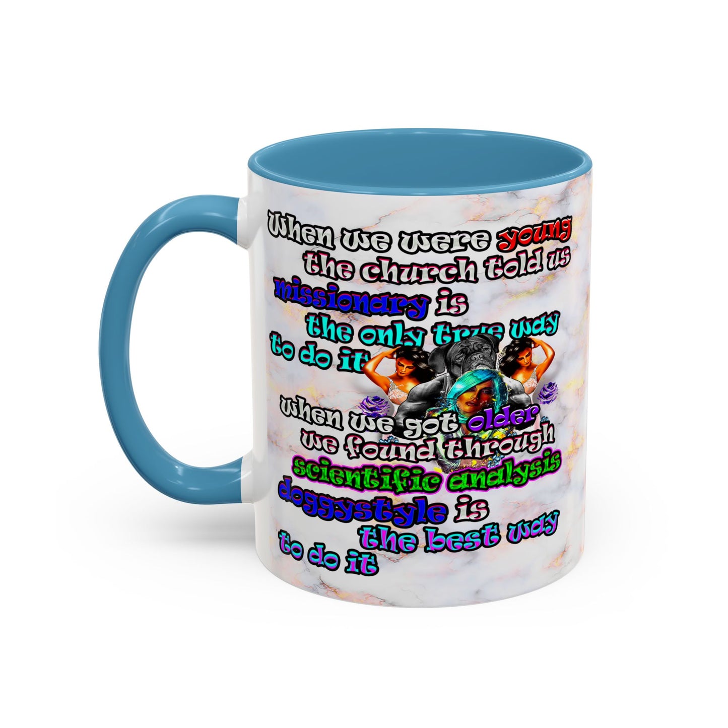 doggystyle - Accent Mug (white marble)