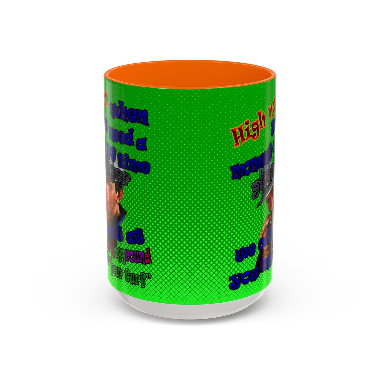 high noon - Accent Mug (logo green)