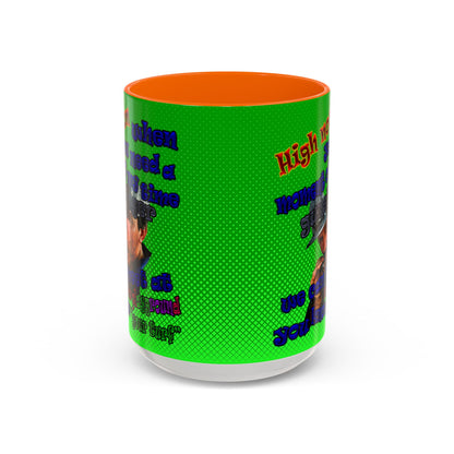 high noon - Accent Mug (logo green)