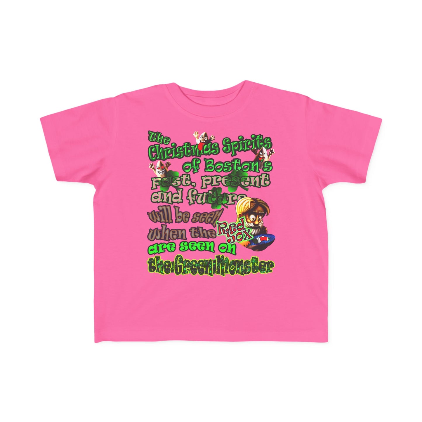 christmas spirits of boston - Toddler's Fine Jersey Tee