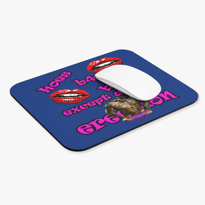 hoes b4 bros - Mouse Pad (Rectangle) (dark blue)
