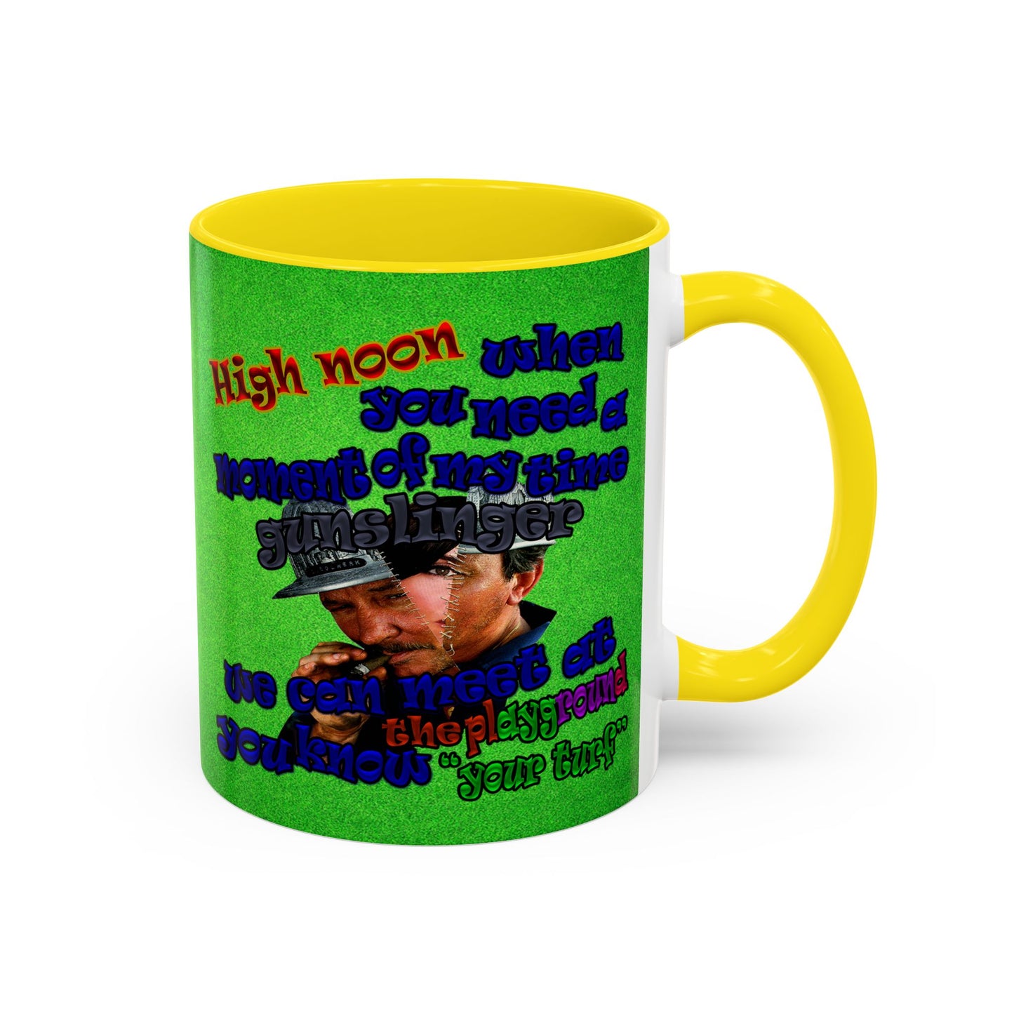 high noon - Accent Mug (green turf)