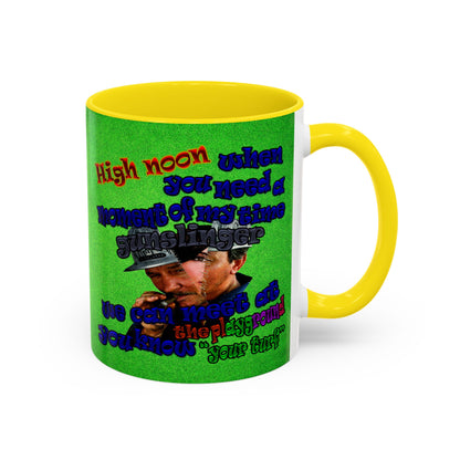high noon - Accent Mug (green turf)