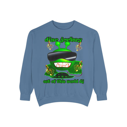 disc jockey - Unisex Garment-Dyed Sweatshirt