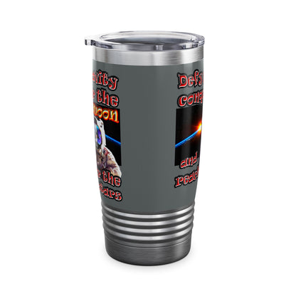 defy conquer reach - Ringneck Tumbler, 20oz (dark grey)