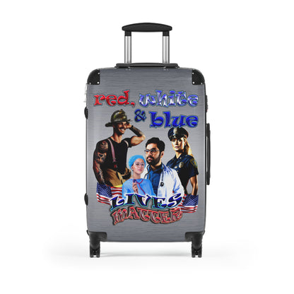 rw&b lives matter - Suitcase (brushed nickel)
