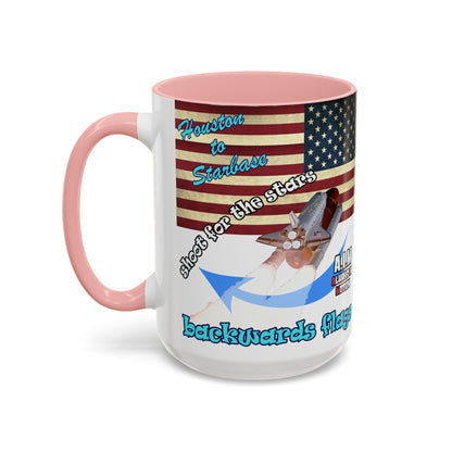 shoot for the stars - Accent Mug (white)