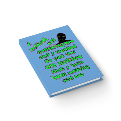noticed you noticing - journal-lined (light blue)